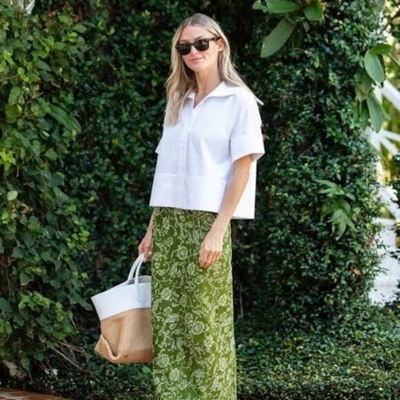 Julia Amory Tops - Julia Amory Antibes Shirt White S French Cuff Button Down Sold Out